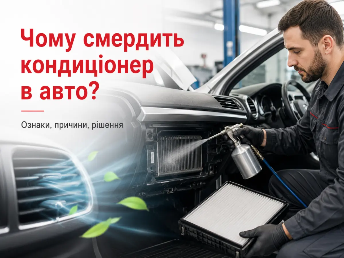 Чому з кондиціонера автомобіля з’являється неприємний запах та як його усунути