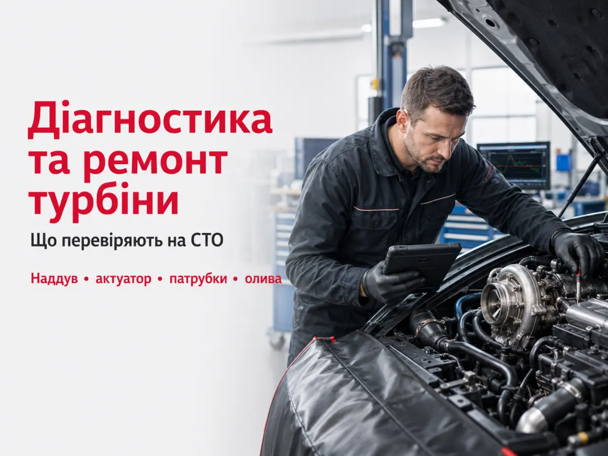 Діагностика та ремонт турбіни автомобіля на СТО