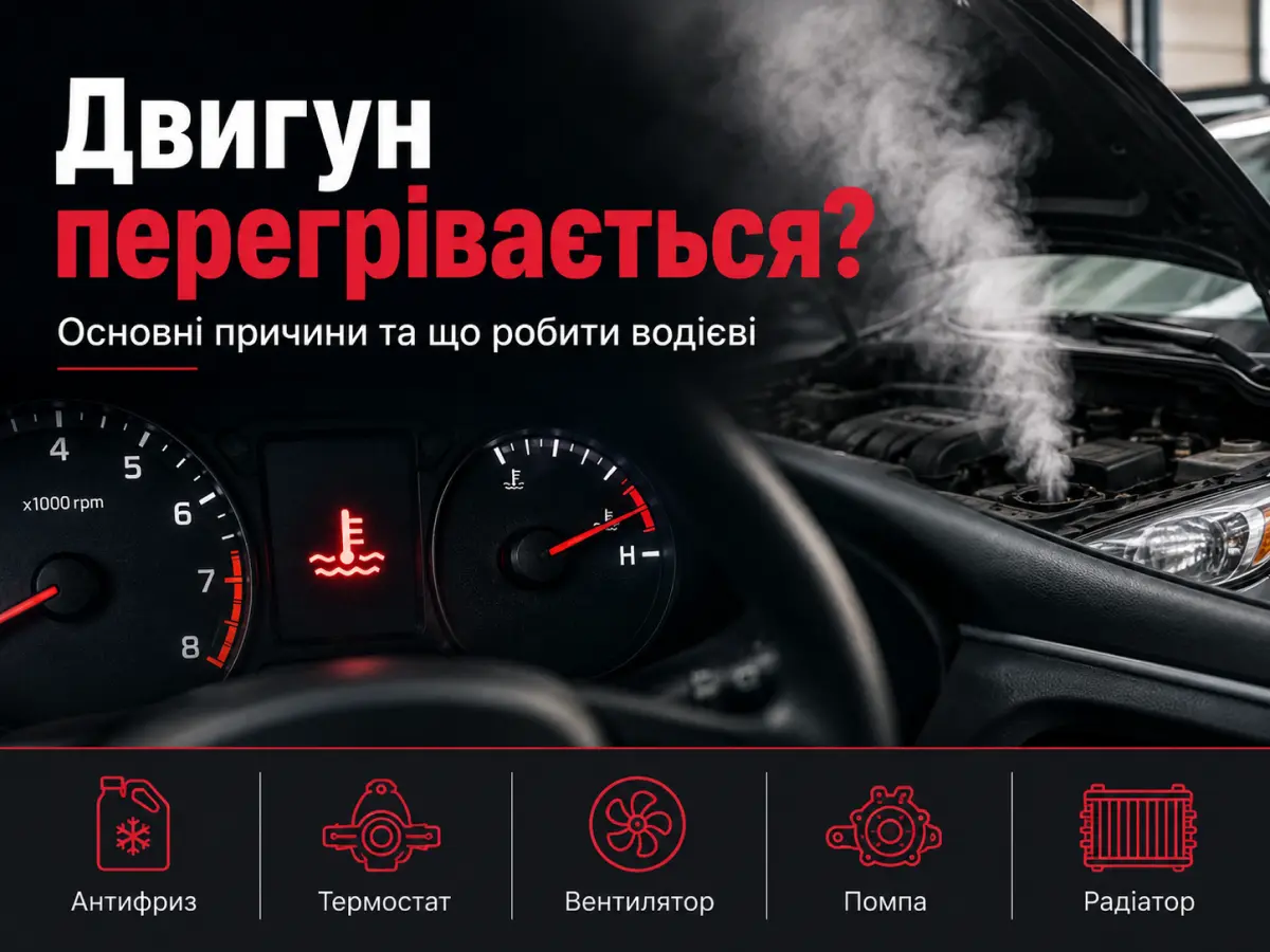 Перегрів двигуна автомобіля — основні причини несправності системи охолодження