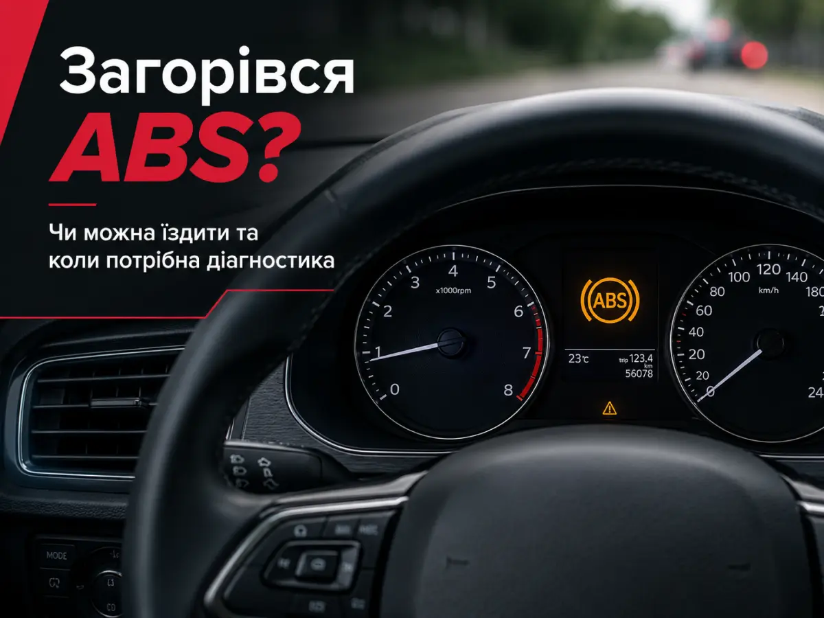 Загорівся індикатор ABS на панелі приладів автомобіля — діагностика несправності
